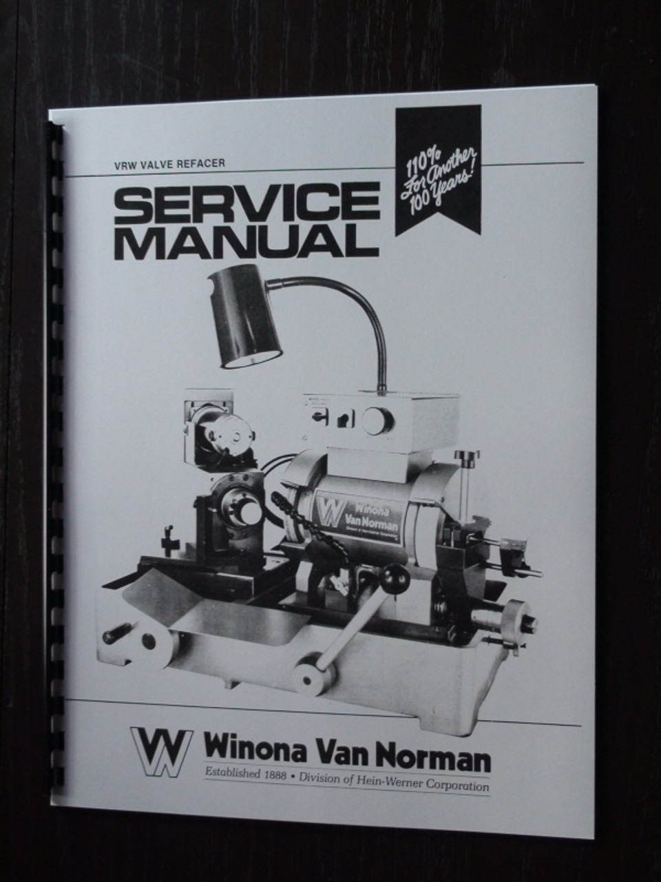 Winona Van Norman Model VRW Manual