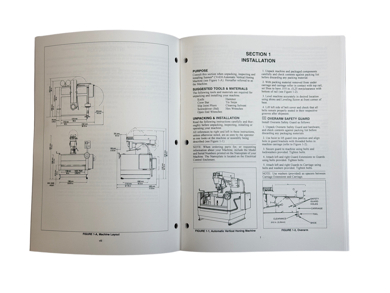 Sunnen Model CV-616 Cylinder Hone Instruction Manual - ICVA616F