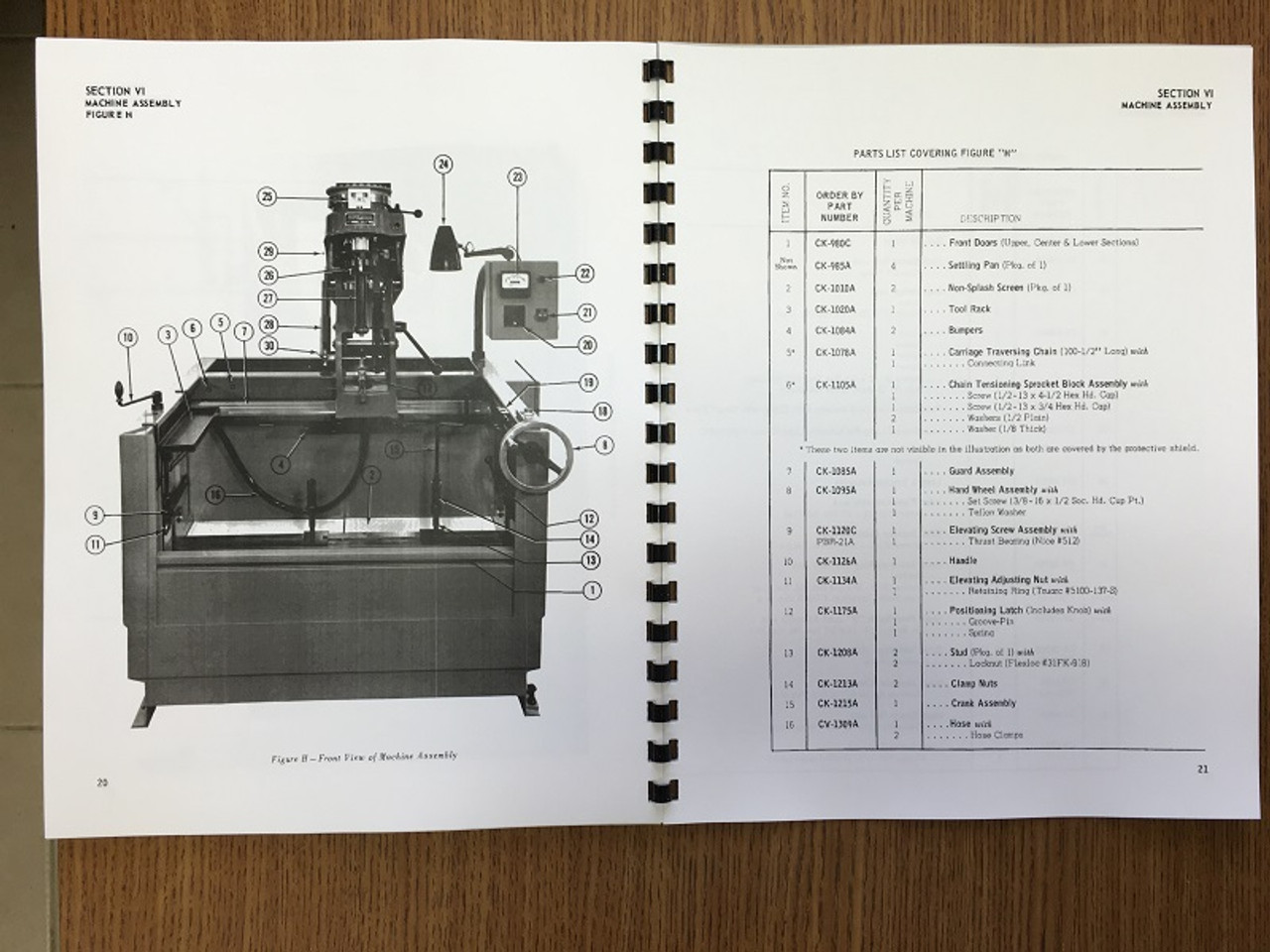 Sunnen Model CV-616 Manual - XCV1616