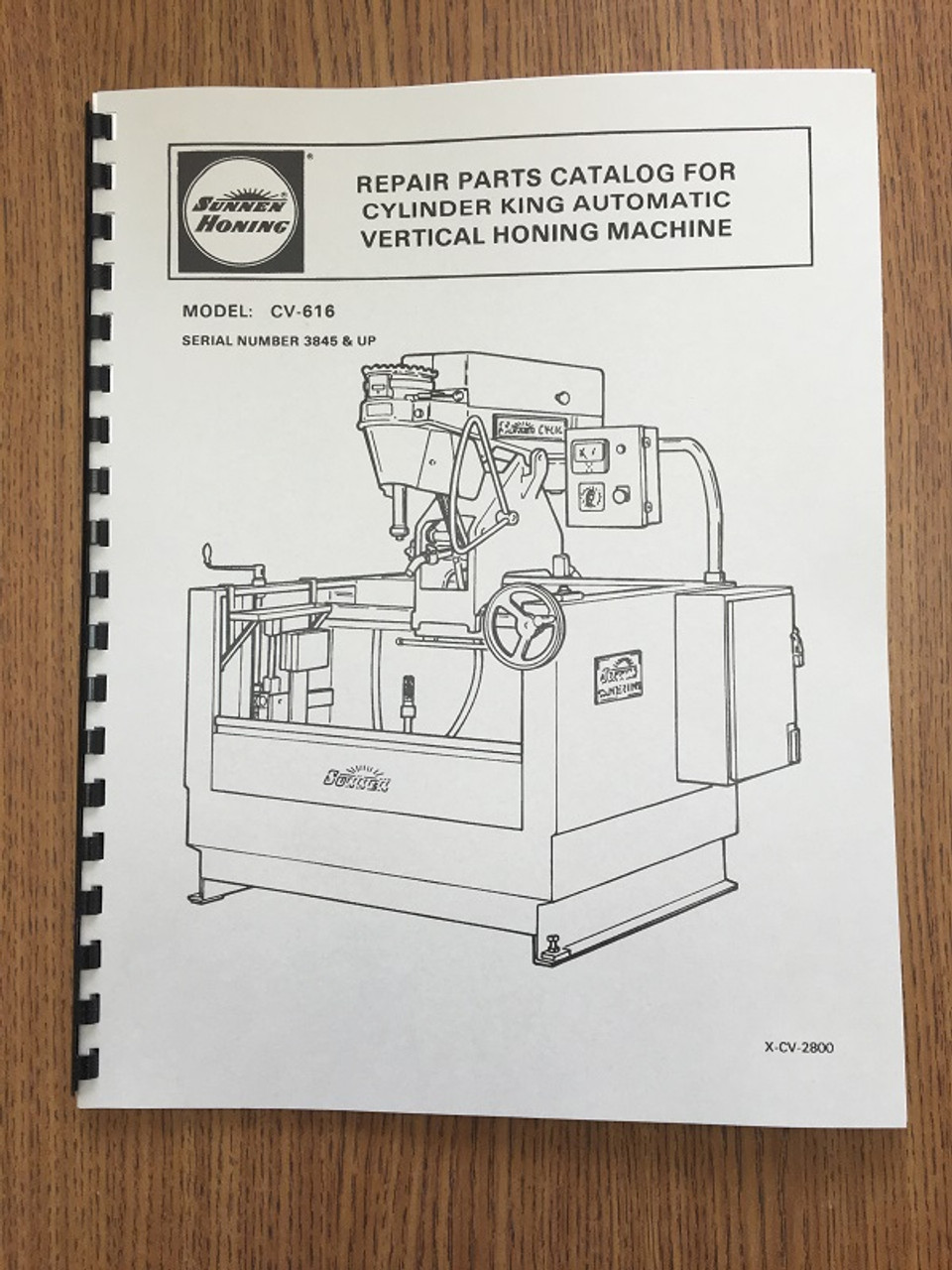 Sunnen Model CV-616 Manual - XCV2800