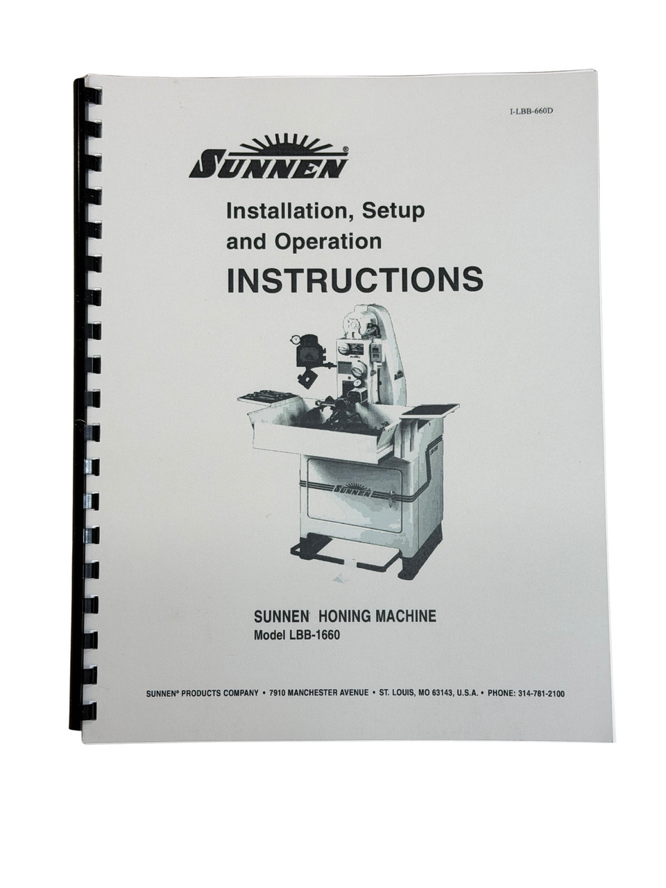 Sunnen Model LBB-1660 Connecting Rod Hone Instruction Manual