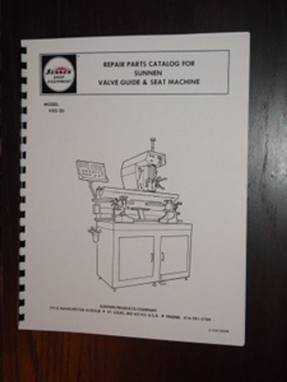 Sunnen Model VGS-20 Parts Manual