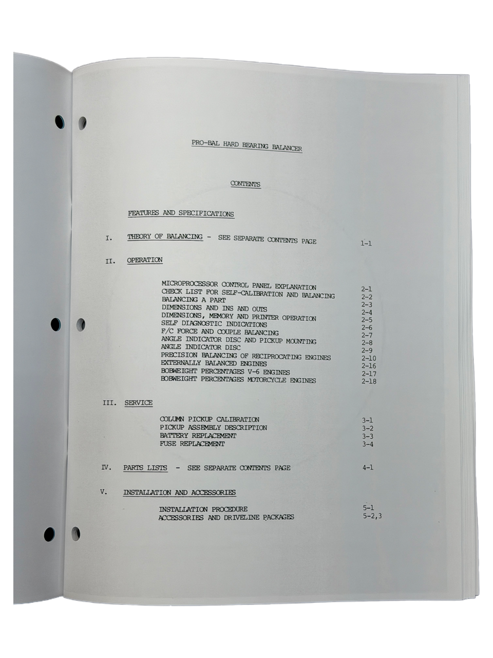 Stewart Warner Series Pro-Bal Crankshaft Balancer Instruction Manual