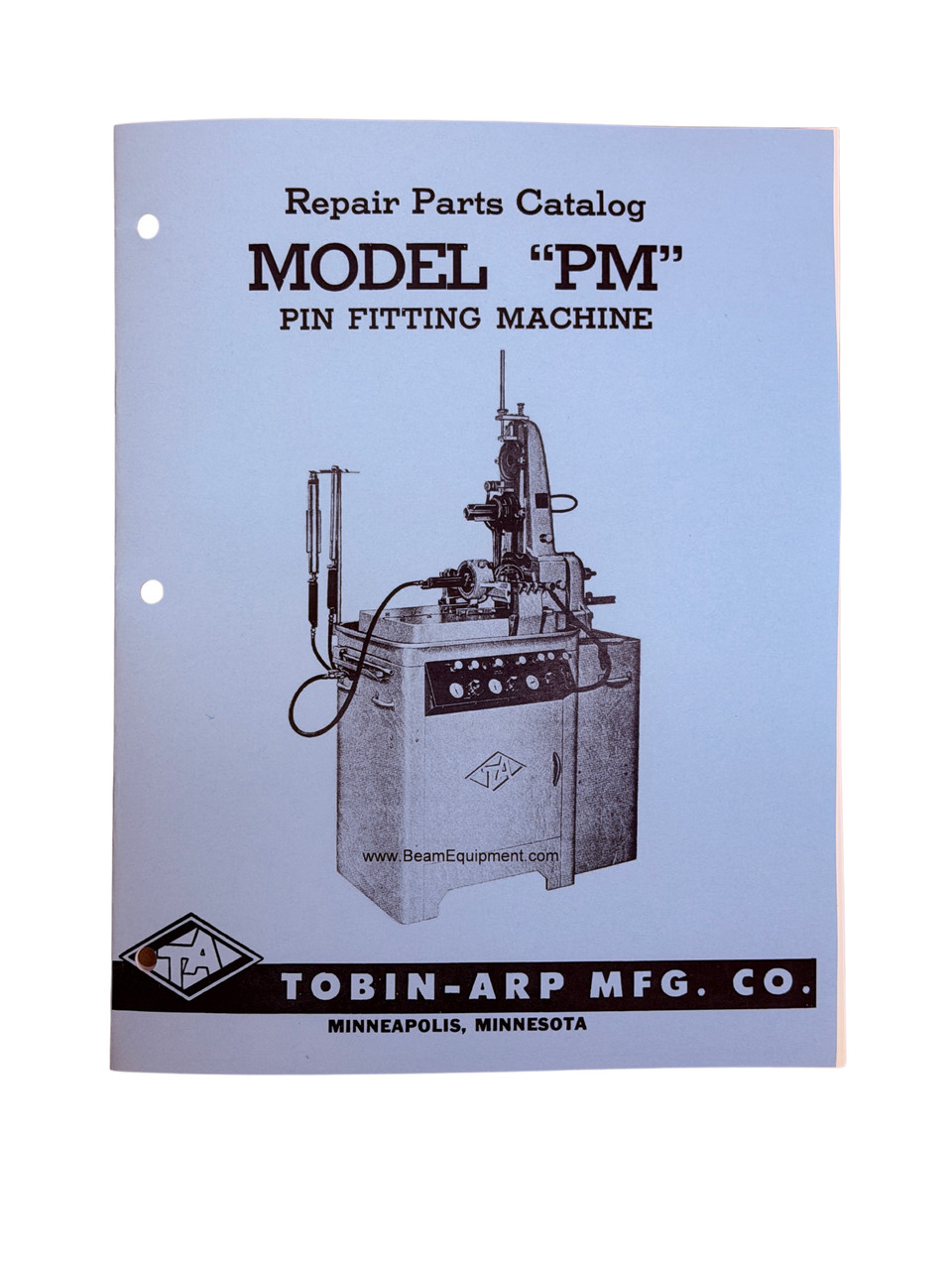 Tobin Arp Model PM Rod Boring Machine Parts Manual