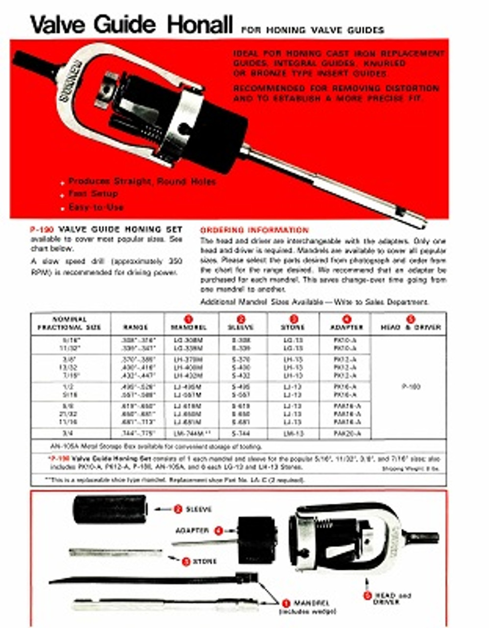 Sunnen P-190 Portable Hone Flier