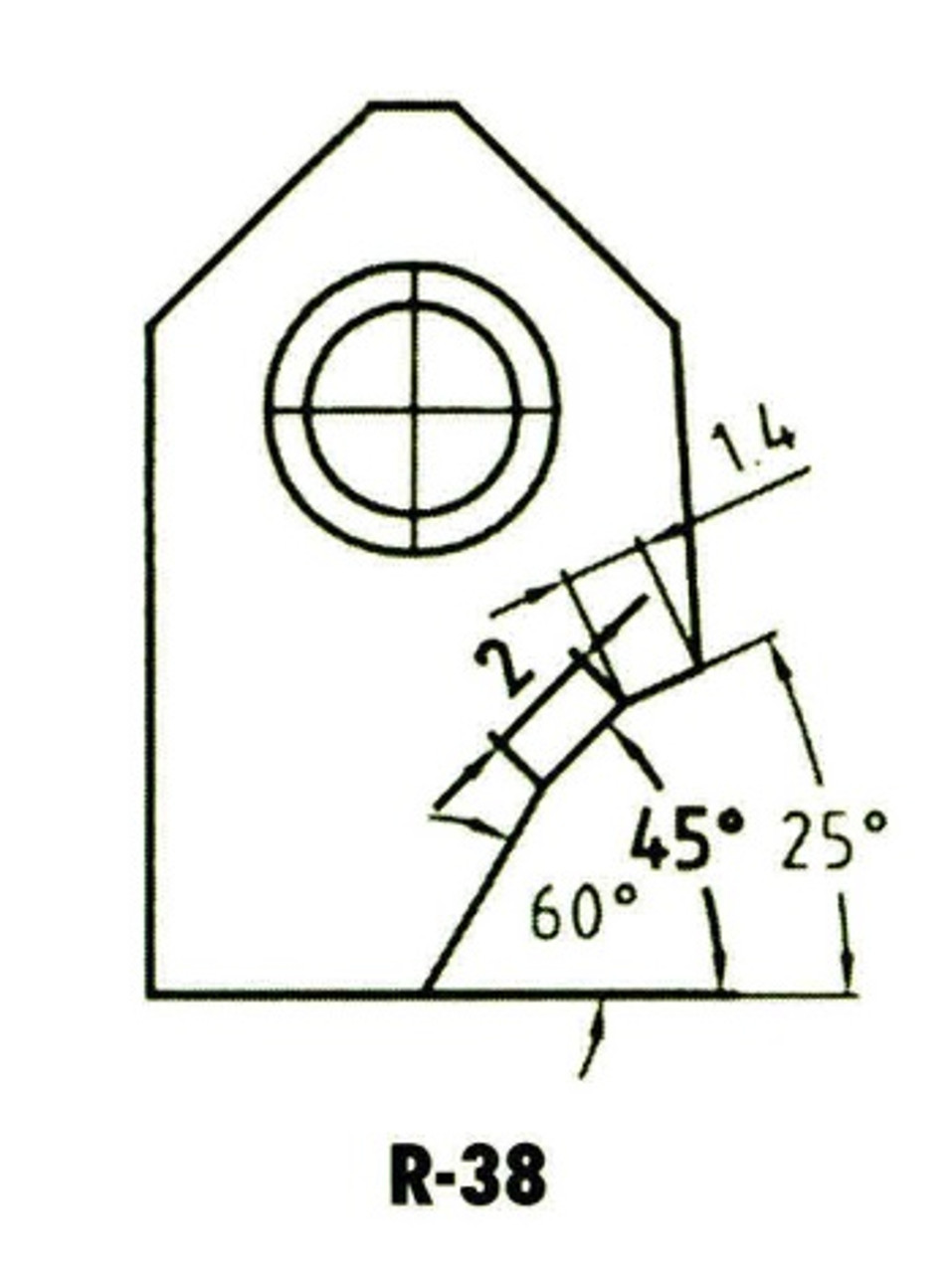 R-38 - 3 Angle Seat Cutter - High Performance Profile