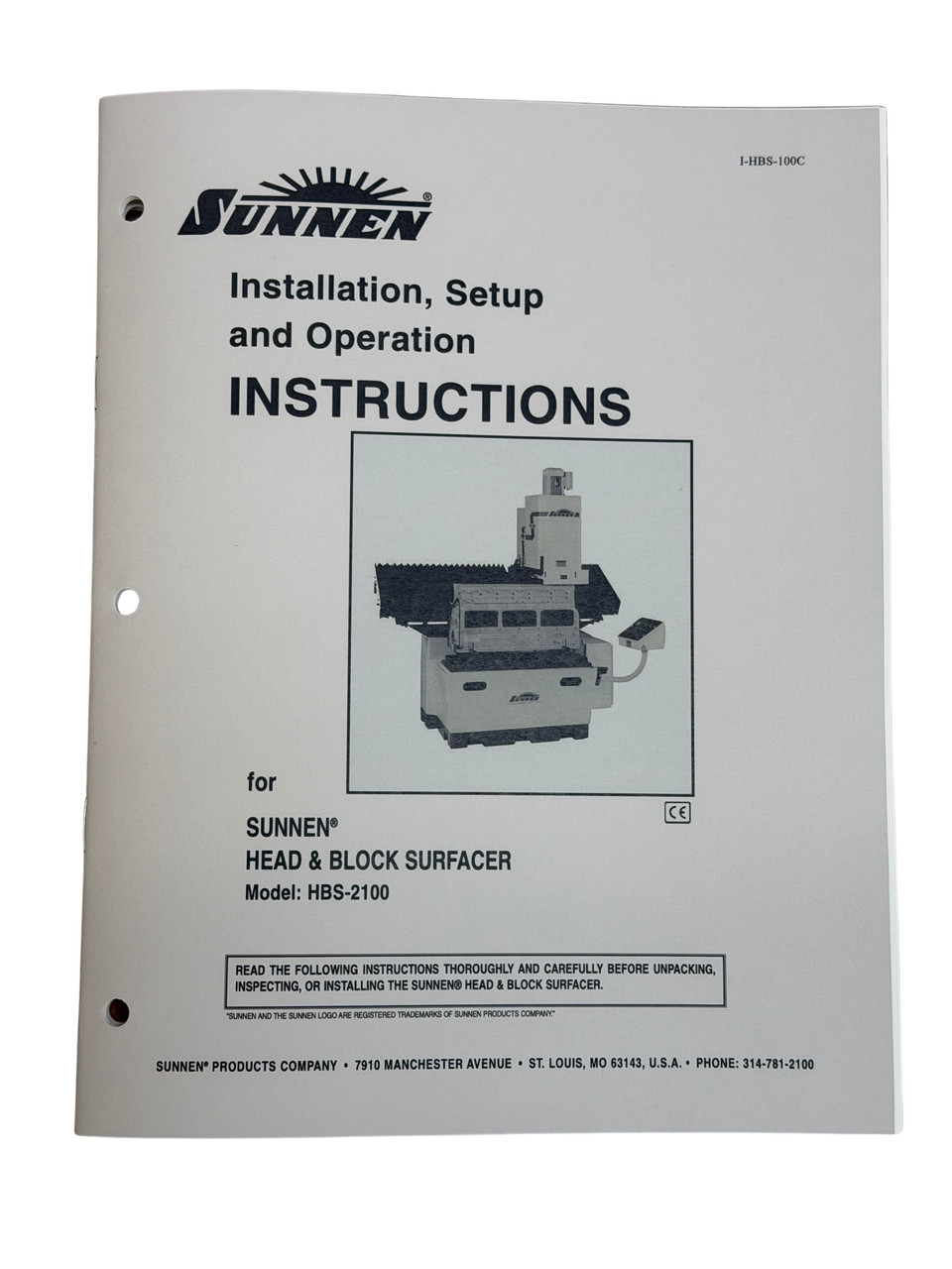 Sunnen HBS-2100 Head and Block Surface Mill