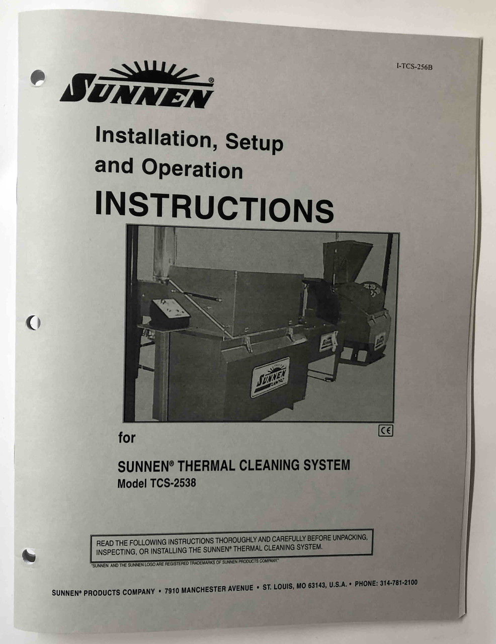 Sunnen TCS-2538 Instruction Manual