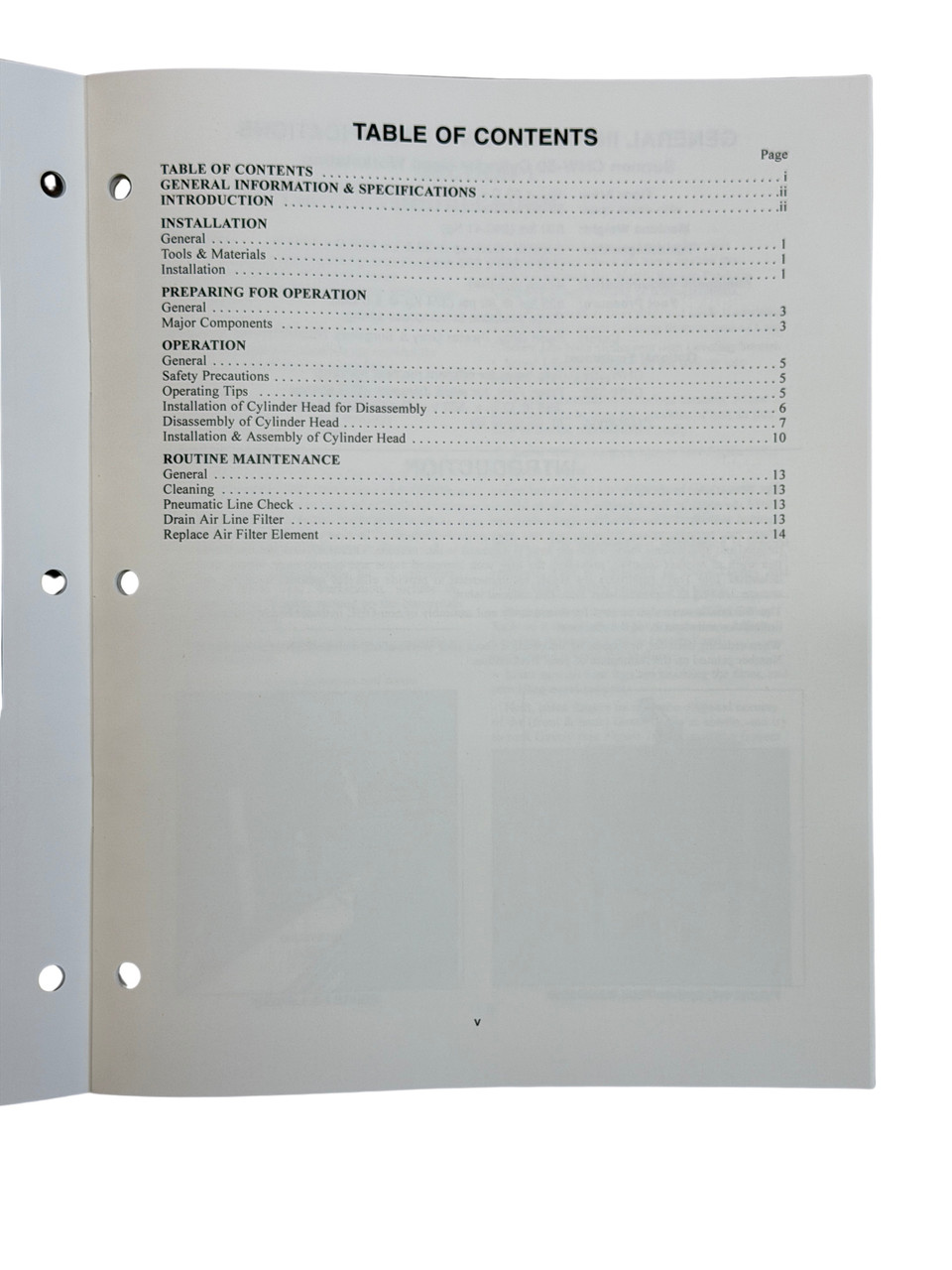 Sunnen CHW-50 Cylinder Head Workstation Instruction Manual