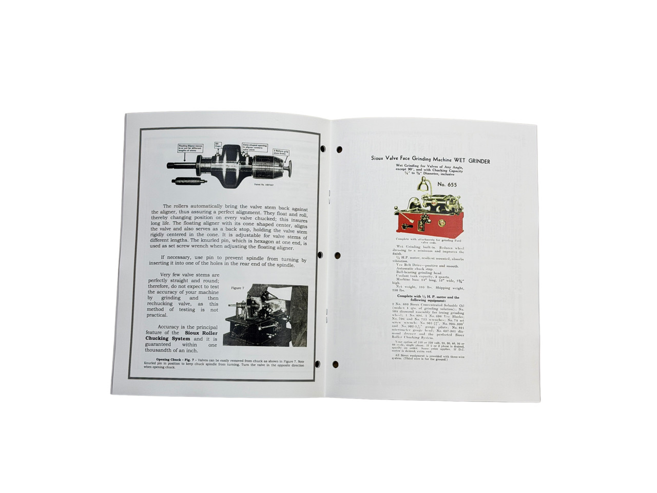 Sioux Model 655 Valve Grinder Manual