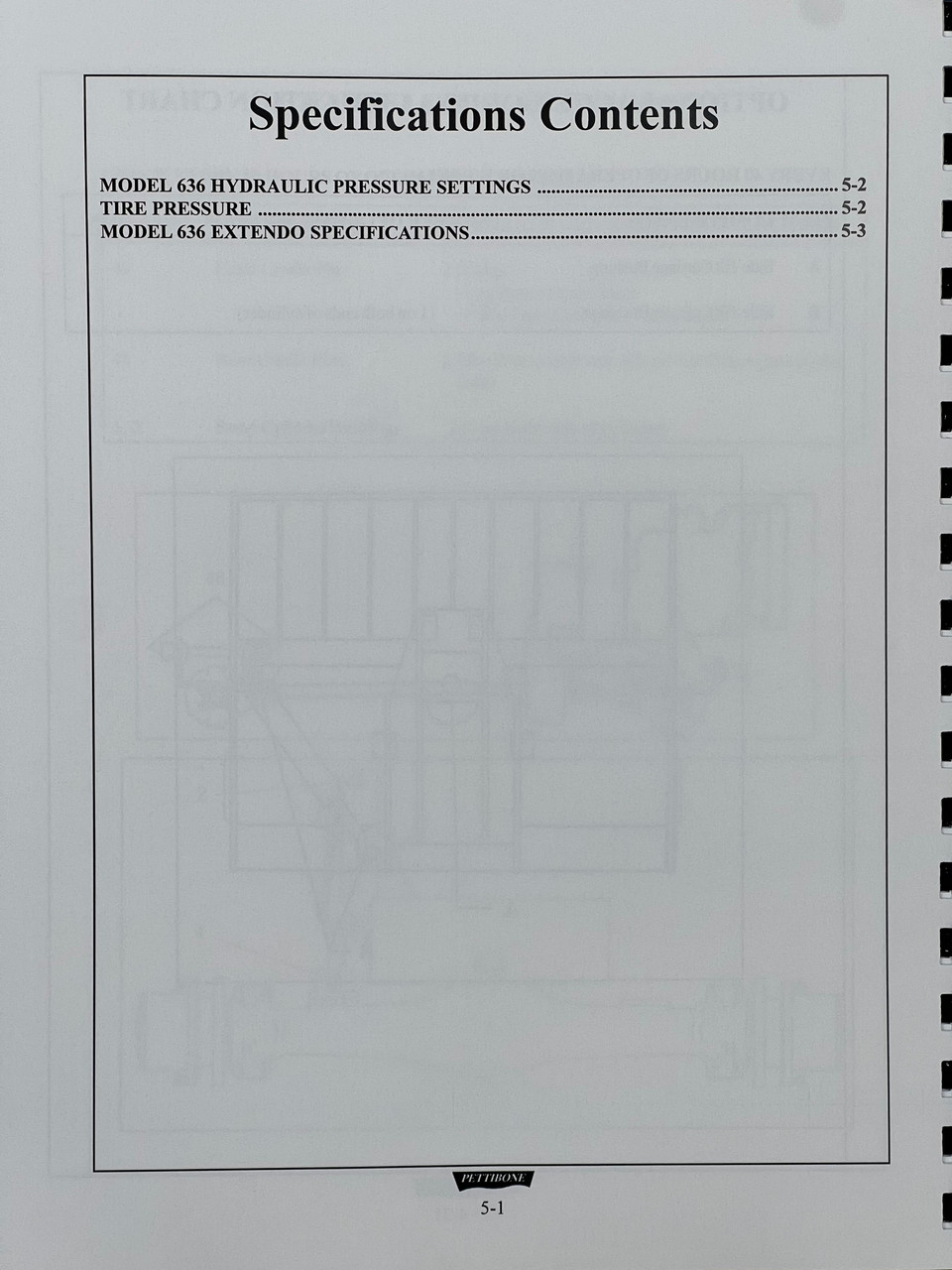 Pettibone 636 Forklift Service Manual