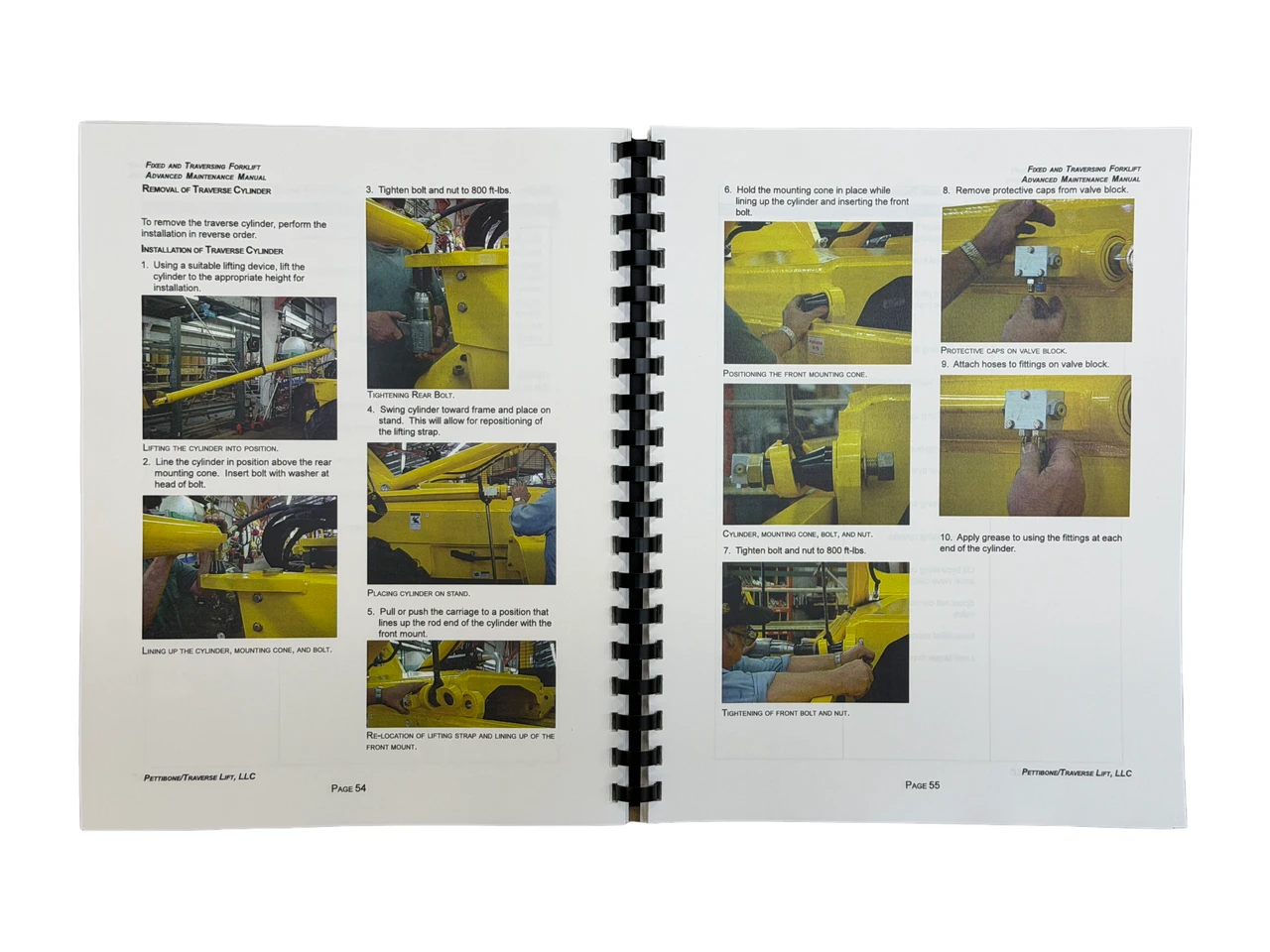 Pettibone Forklift Service Manual for 6036, 6044 , 8036, 8044 , 10044 , 10056