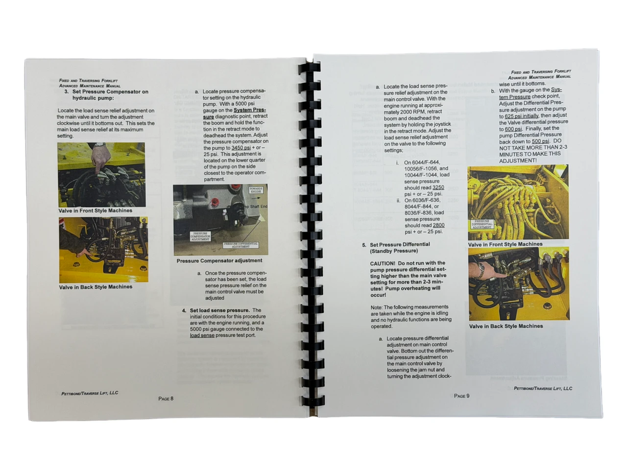 Pettibone Forklift Service Manual for 6036, 6044 , 8036, 8044 , 10044 , 10056