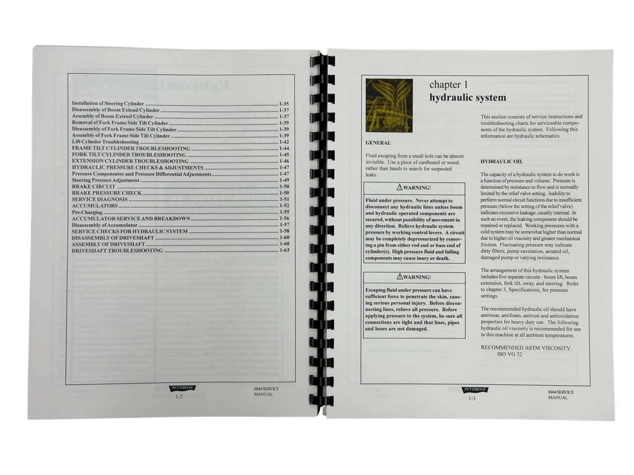 Pettibone 6044 6036 8044 8036 Service Manual