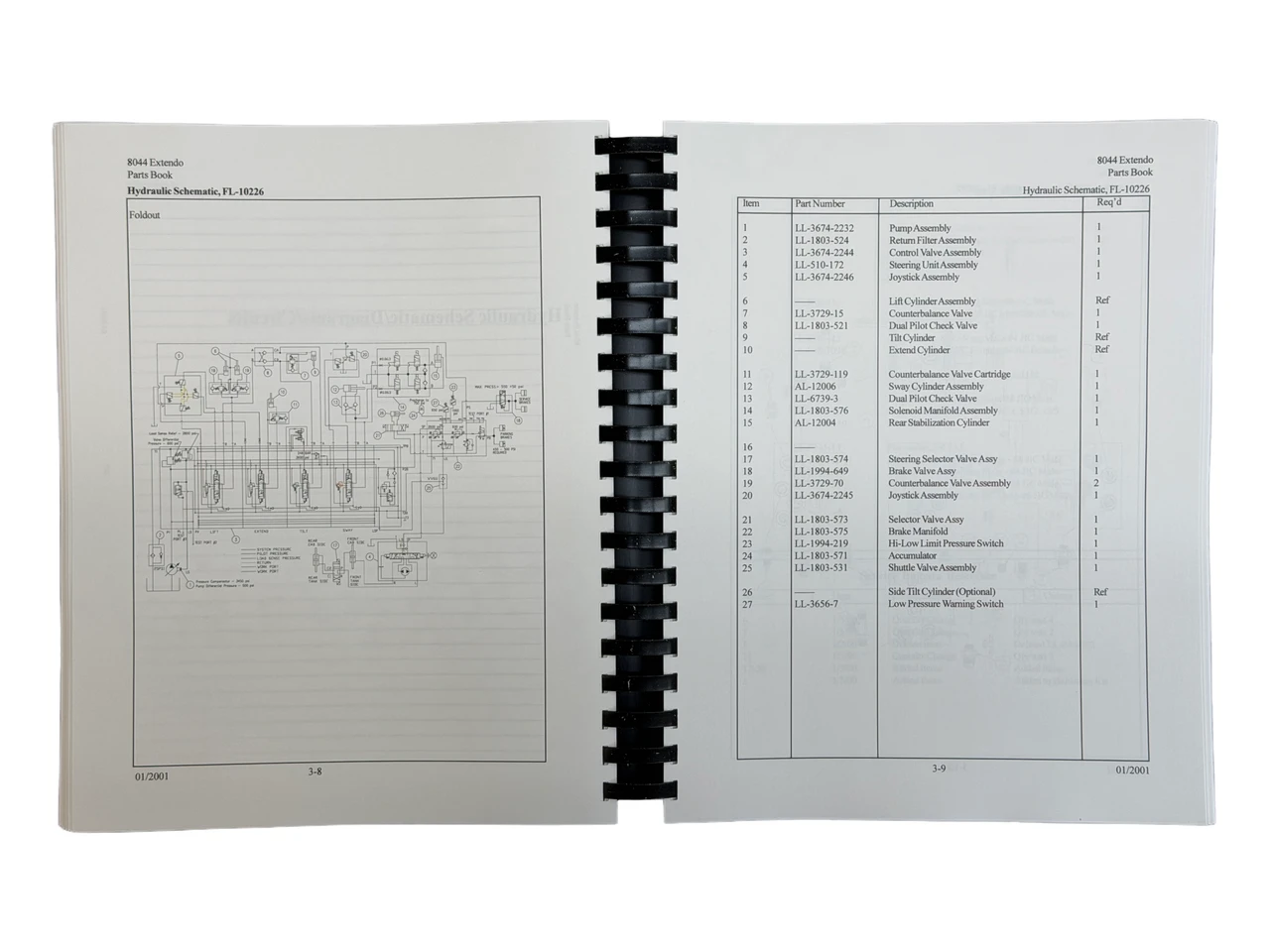 Pettibone  8044 Extendo Forklift Parts Manual