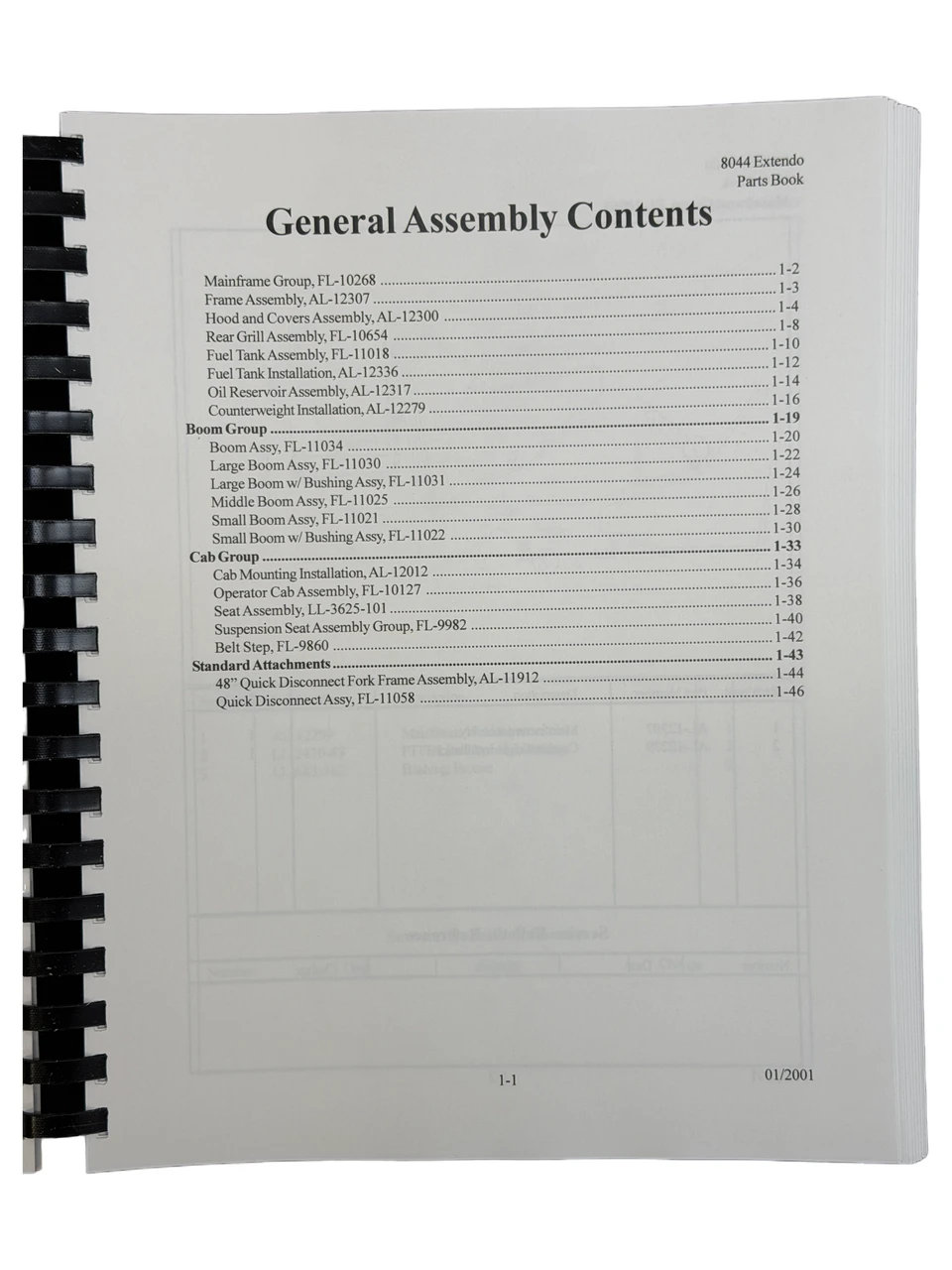 Pettibone  8044 Extendo Forklift Parts Manual