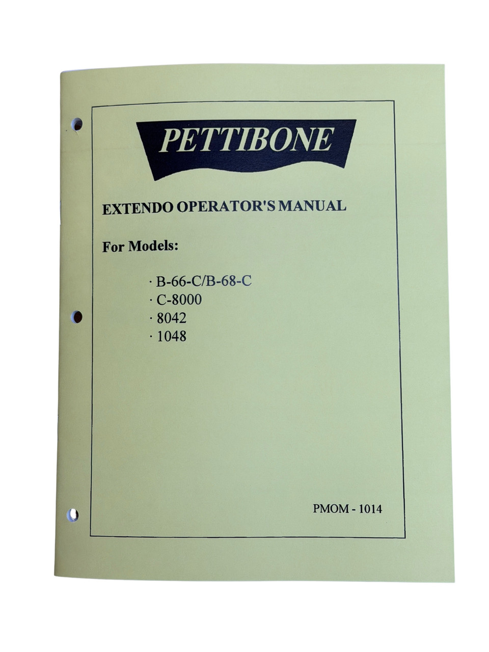 Pettibone B66-C B68-C C8000 8042 1048 Forklift Operators Manual