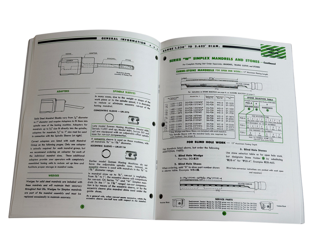 Sunnen Model Hone / Mandrel Accessory Flier