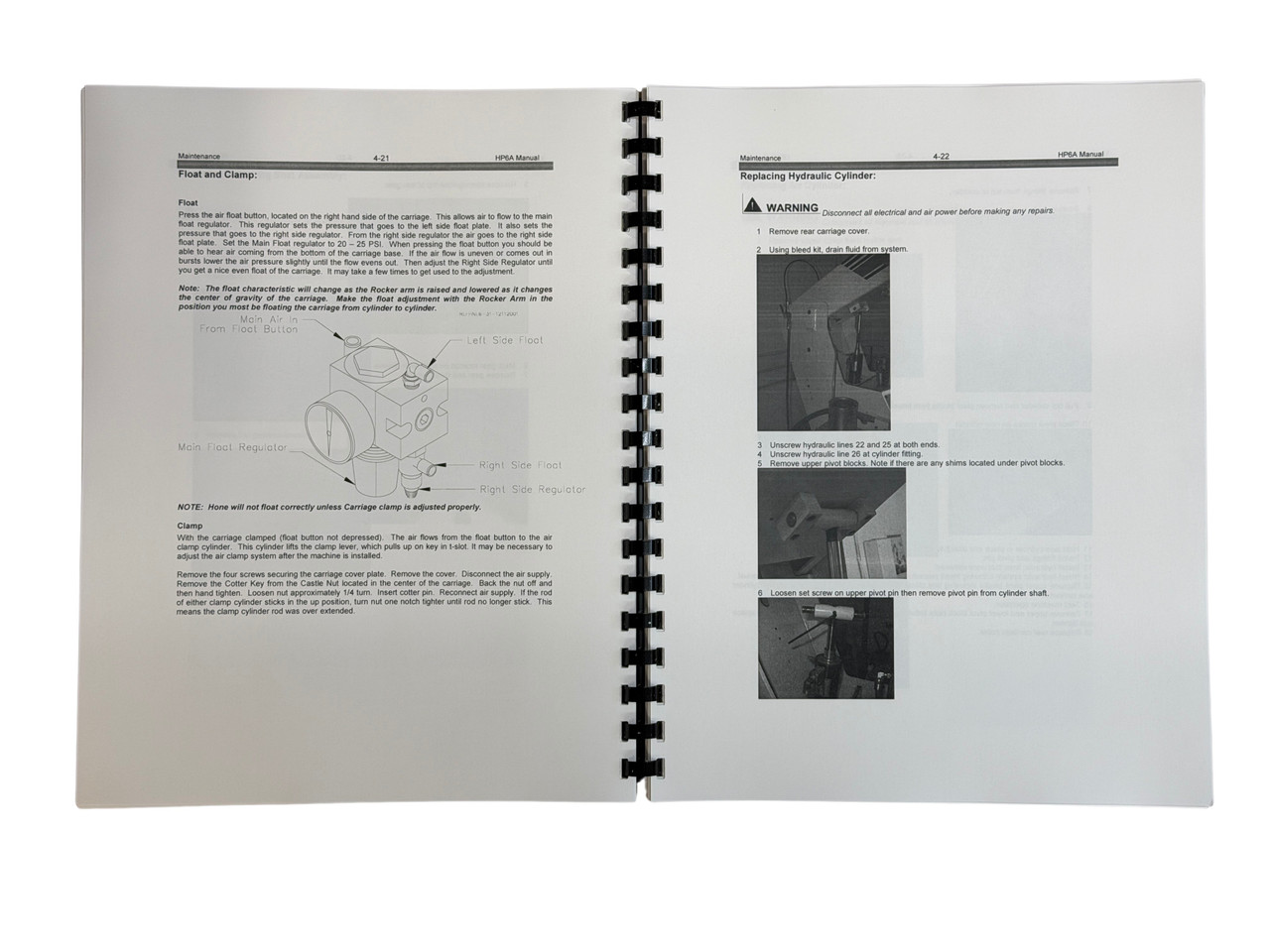 Rottler Model HP6A Cylinder Hone Operators and Maintenance Manual