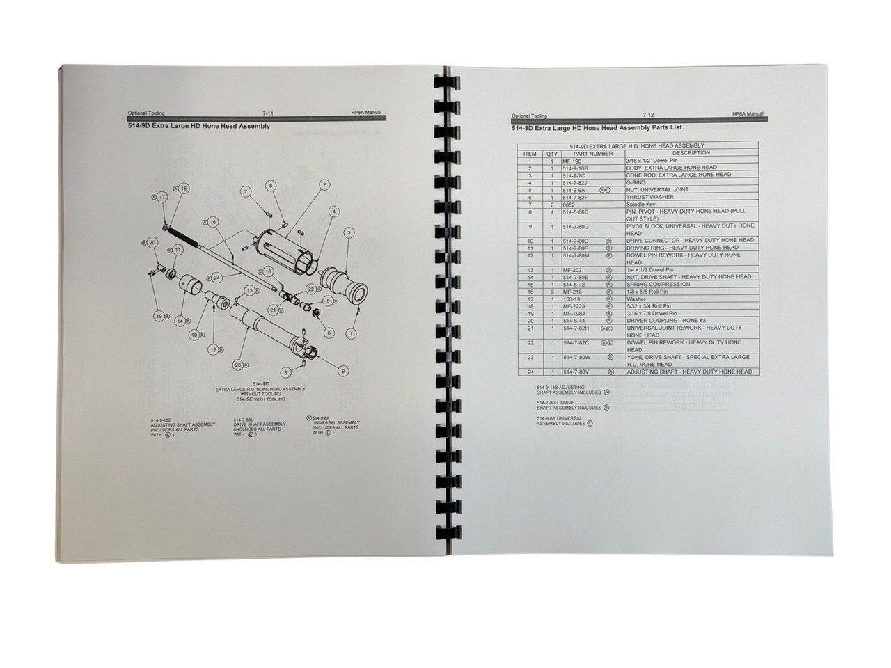 Rottler Model HP6A Cylinder Hone Operators and Maintenance Manual