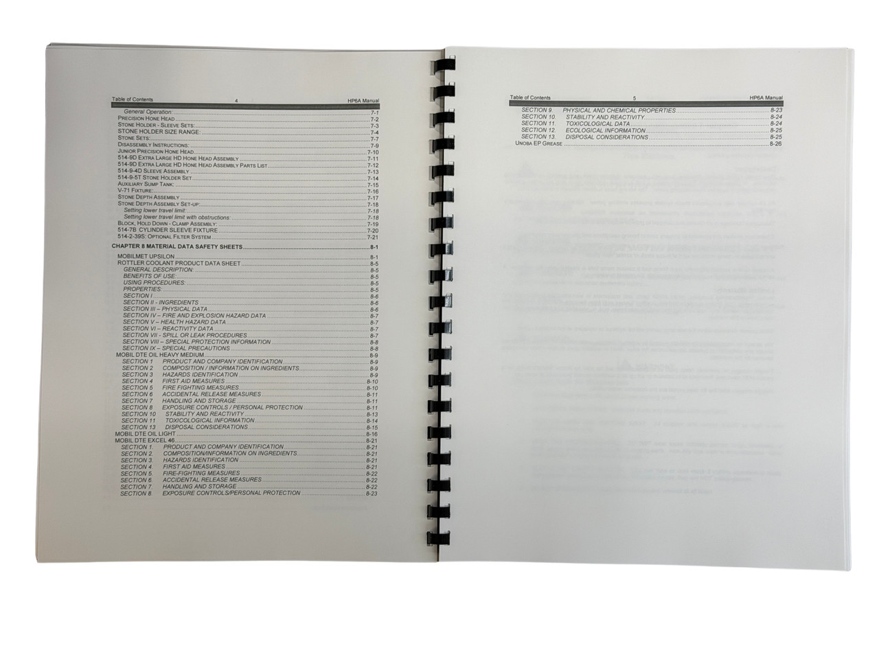 Rottler Model HP6A Cylinder Hone Operators and Maintenance Manual