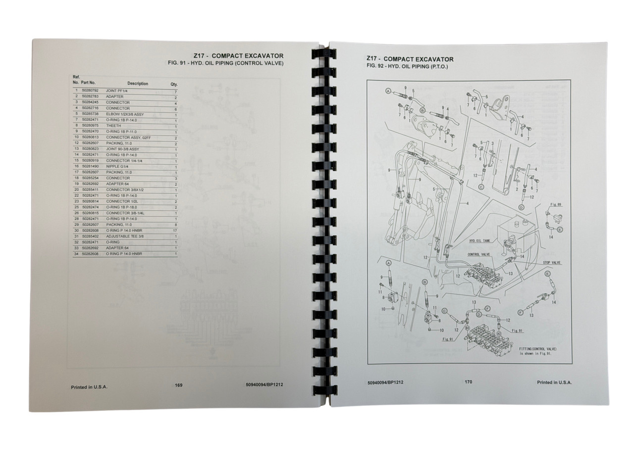 Gehl Z17 Mini Excavator Parts Manual