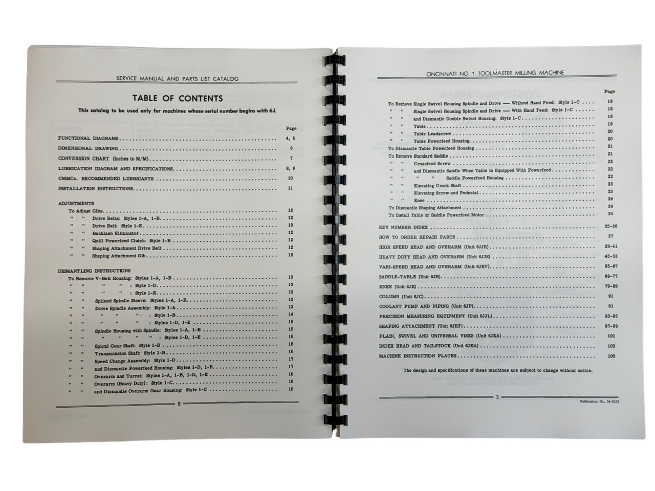 Cincinnati No1 Tool-master Milling Machine Manual