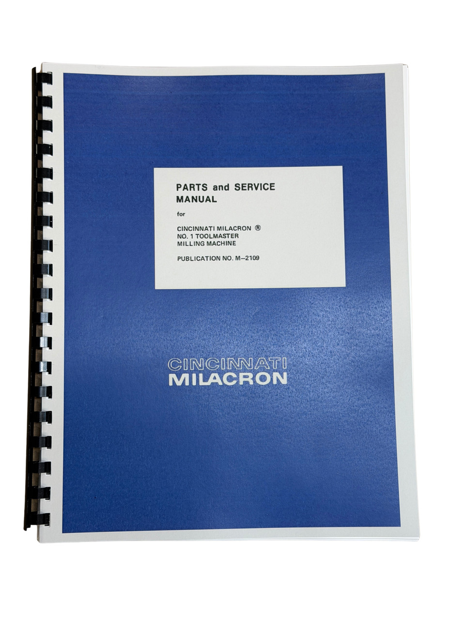 Cincinnati No1 Tool-master Milling Machine Manual