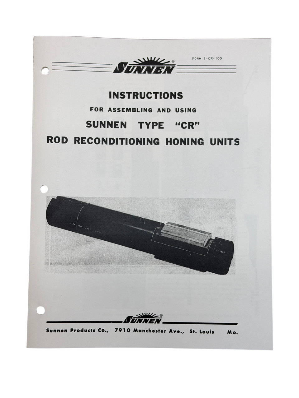 Sunnen CR Series Mandrel Instructions