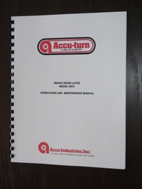 Accu Turn Model 8911 Manual