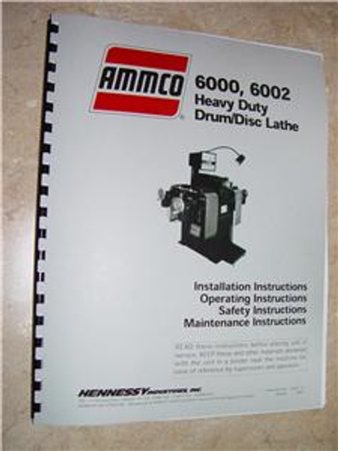 Ammco Model 6000 & 6002 Manual