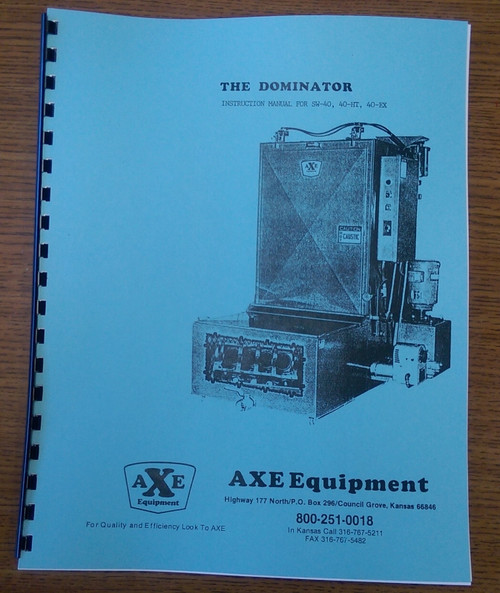 Axe Dominator Jet Washer Manual