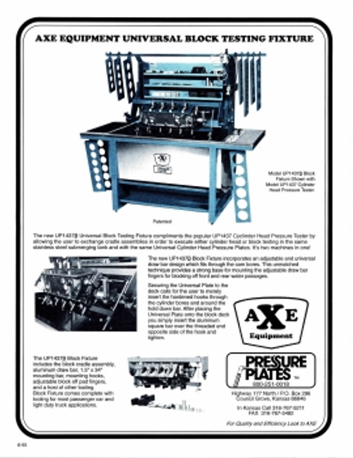 Axe Pressure Plates Flier