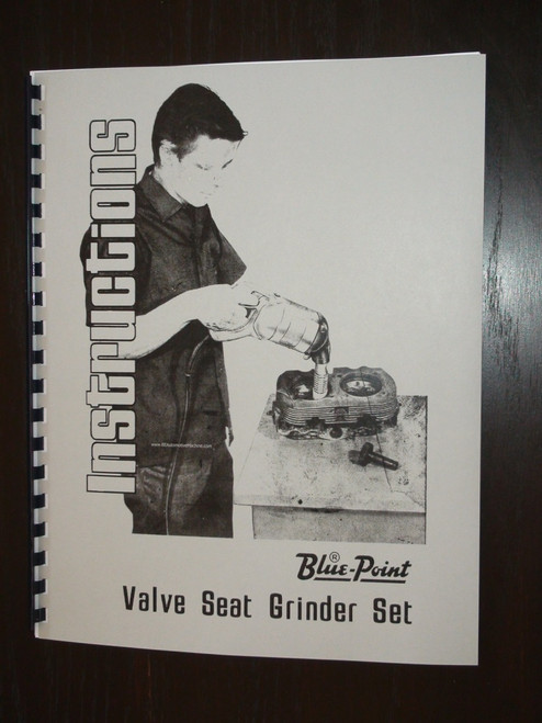 Snap On / Black & Decker Valve Seat Grinder Manual