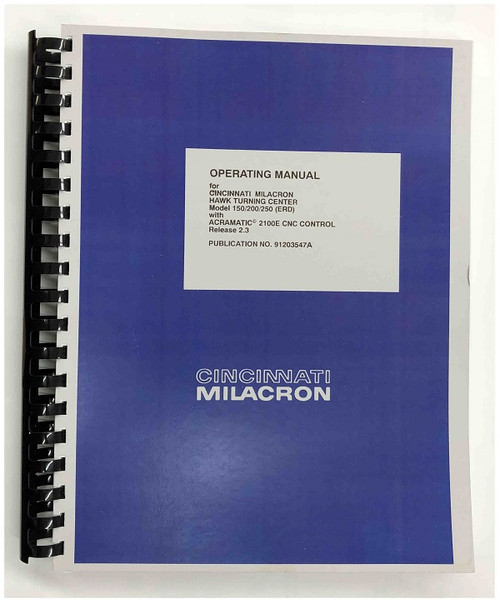 Cincinnati Milacron Hawk 150 200 250 Manual