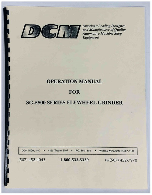 DCM Model SG-5500 Manual