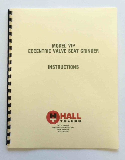 Hall Toledo Model VIP Manual