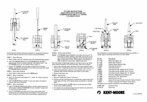 Kent Moore Cummins 855 Injector Copper Manual