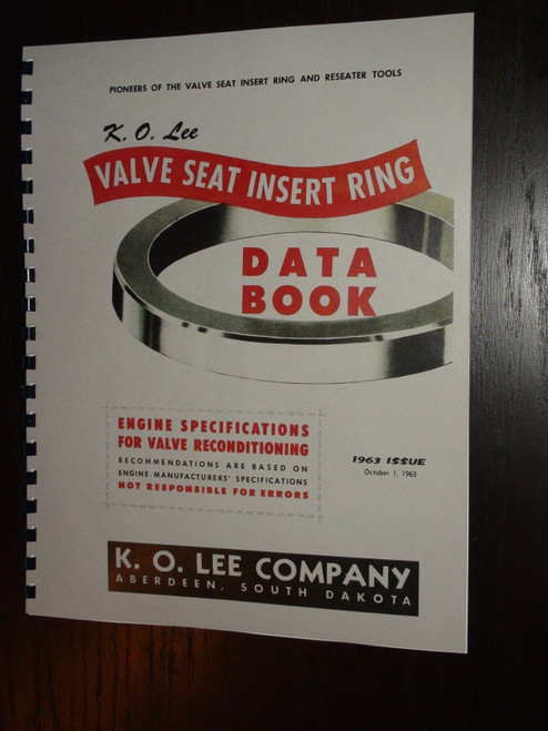 KO Lee Valve Seat Data Book