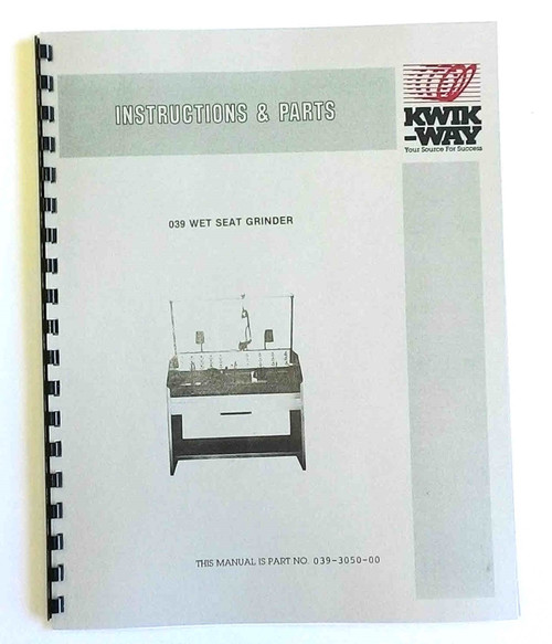 Kwik Way Model 039 Manual