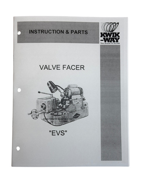 Kwik Way Model EVS Valve Grinder Manual