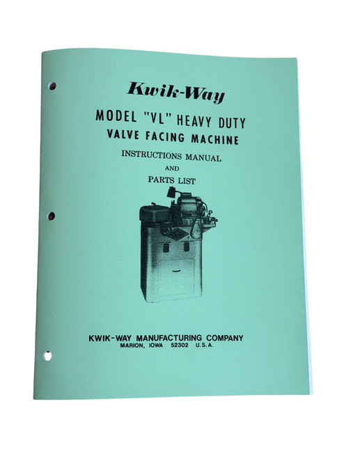 Kwik Way VL Manual