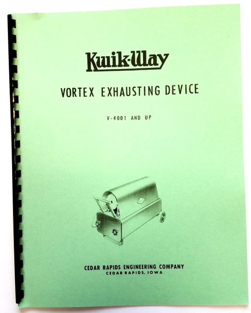 Kwik Way Vortex Manual