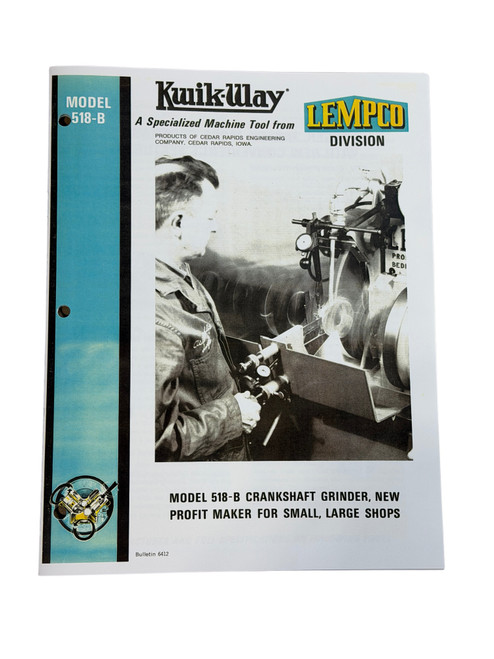Lempco Model 518B Crankshaft Grinder Flier
