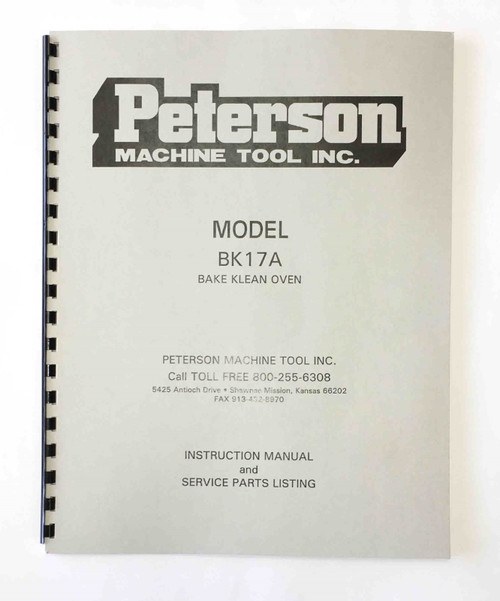 Peterson Model BK17A Manual