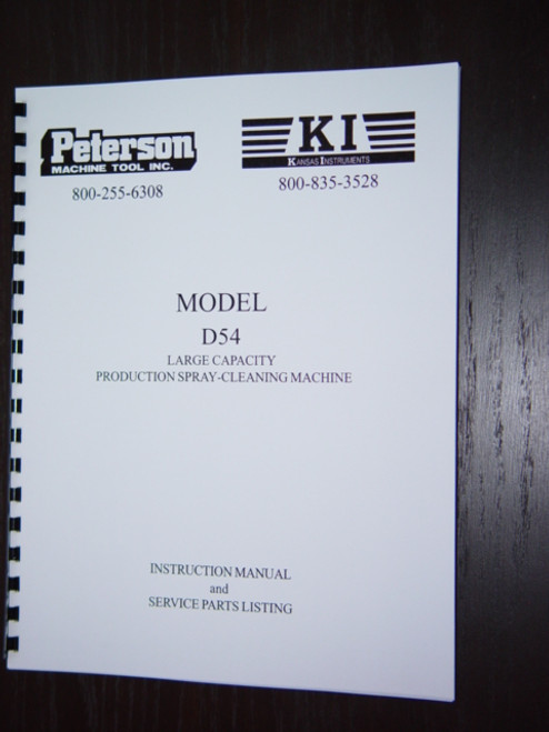 Peterson Model D54 Manual