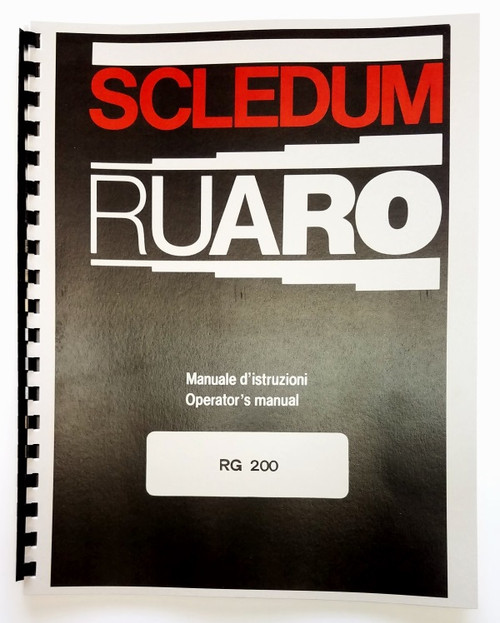 Scledum / Ruaro Model RG200 Manual