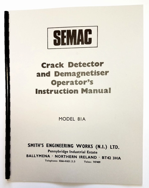 Semac Model 81A Manual