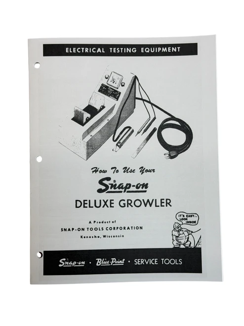 Snap On MT-326 Growler Stator Tester Manual