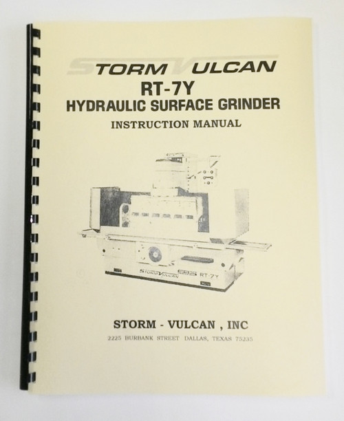 Storm Vulcan Model RT7Y Manual